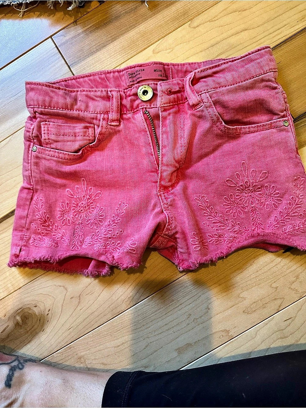 Zara Girls Pink Shorts Size 7